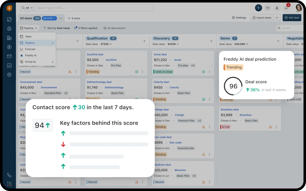 Freshsales · Solution preview